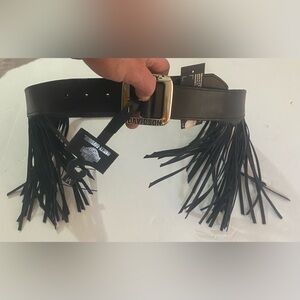 Harley-Davidson Black Leather Ladies Belt